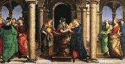 RAFFAELLO Sanzio The Presentation in the Temple (Oddi altar, predella) Spain oil painting artist